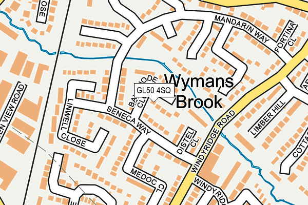 GL50 4SQ map - OS OpenMap – Local (Ordnance Survey)