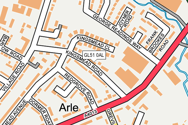 GL51 0AL map - OS OpenMap – Local (Ordnance Survey)