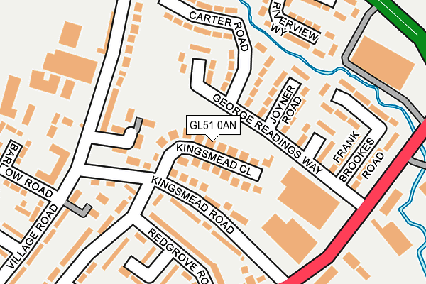 GL51 0AN map - OS OpenMap – Local (Ordnance Survey)