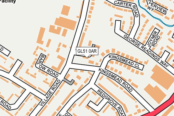 GL51 0AR map - OS OpenMap – Local (Ordnance Survey)