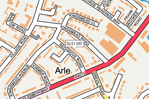 GL51 0AT map - OS OpenMap – Local (Ordnance Survey)