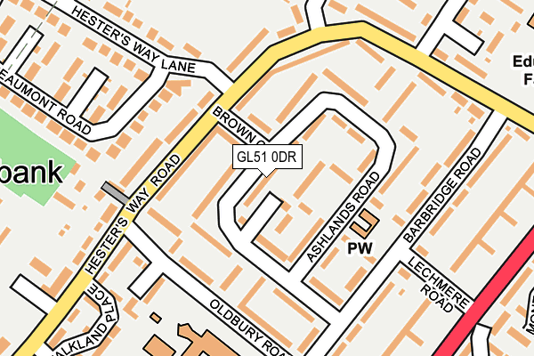 GL51 0DR map - OS OpenMap – Local (Ordnance Survey)
