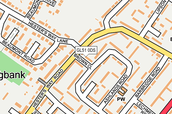 GL51 0DS map - OS OpenMap – Local (Ordnance Survey)