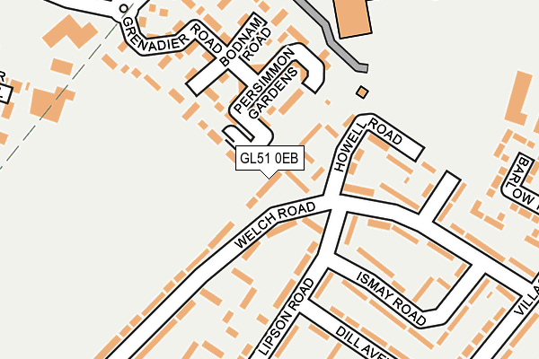 GL51 0EB map - OS OpenMap – Local (Ordnance Survey)