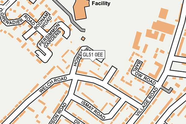 GL51 0EE map - OS OpenMap – Local (Ordnance Survey)
