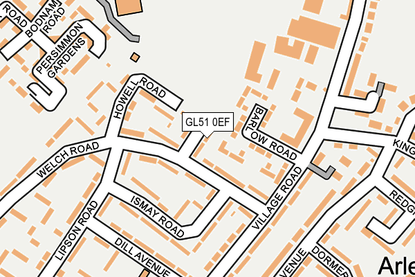 GL51 0EF map - OS OpenMap – Local (Ordnance Survey)