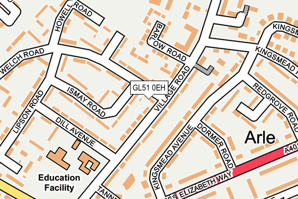 GL51 0EH map - OS OpenMap – Local (Ordnance Survey)