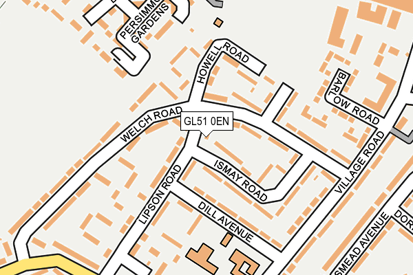 GL51 0EN map - OS OpenMap – Local (Ordnance Survey)