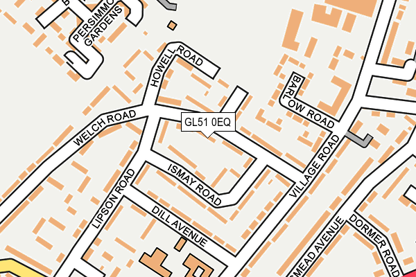 GL51 0EQ map - OS OpenMap – Local (Ordnance Survey)