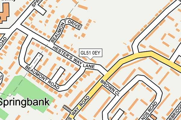 GL51 0EY map - OS OpenMap – Local (Ordnance Survey)