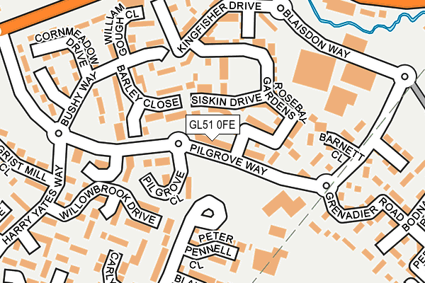 GL51 0FE map - OS OpenMap – Local (Ordnance Survey)