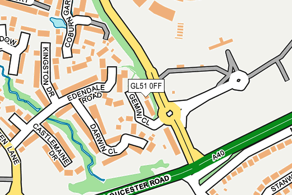 GL51 0FF map - OS OpenMap – Local (Ordnance Survey)