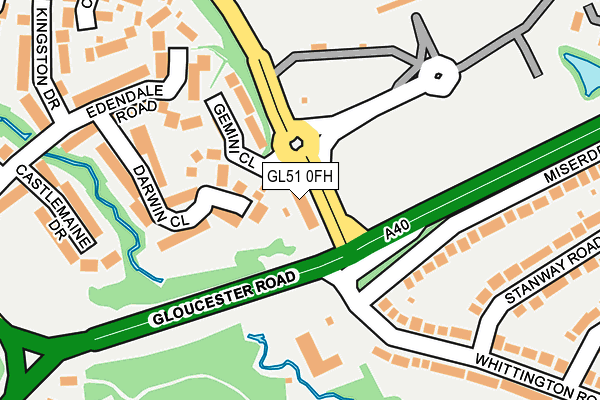 GL51 0FH map - OS OpenMap – Local (Ordnance Survey)