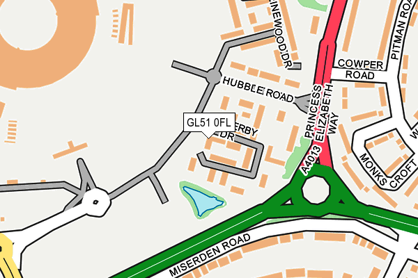 GL51 0FL map - OS OpenMap – Local (Ordnance Survey)