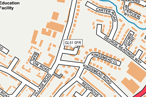 GL51 0FR map - OS OpenMap – Local (Ordnance Survey)