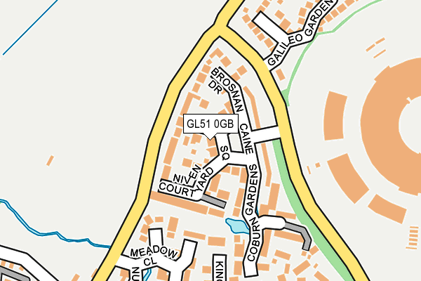 GL51 0GB map - OS OpenMap – Local (Ordnance Survey)