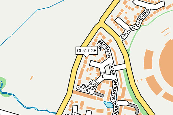 GL51 0GF map - OS OpenMap – Local (Ordnance Survey)