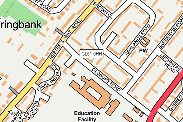 GL51 0HH map - OS OpenMap – Local (Ordnance Survey)