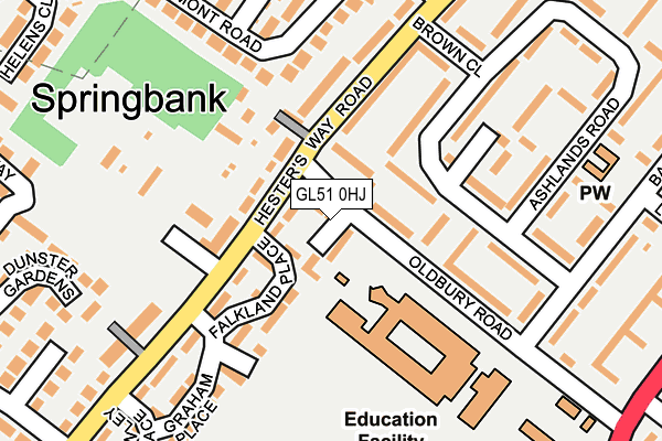 GL51 0HJ map - OS OpenMap – Local (Ordnance Survey)