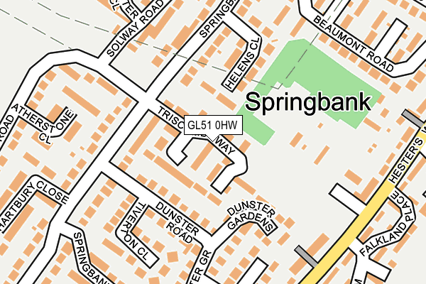 GL51 0HW map - OS OpenMap – Local (Ordnance Survey)