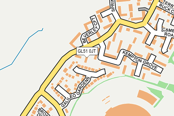 GL51 0JT map - OS OpenMap – Local (Ordnance Survey)
