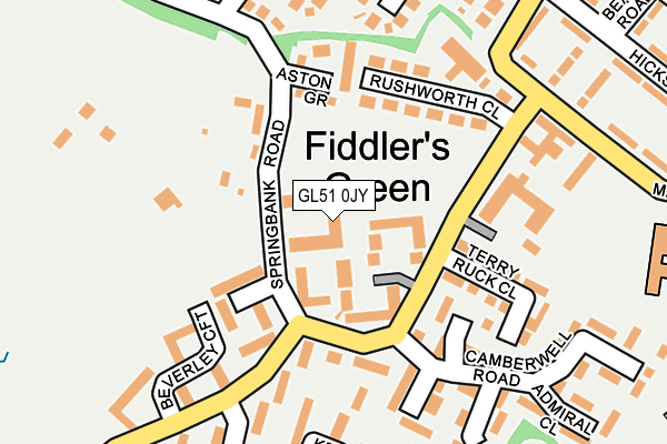 GL51 0JY map - OS OpenMap – Local (Ordnance Survey)