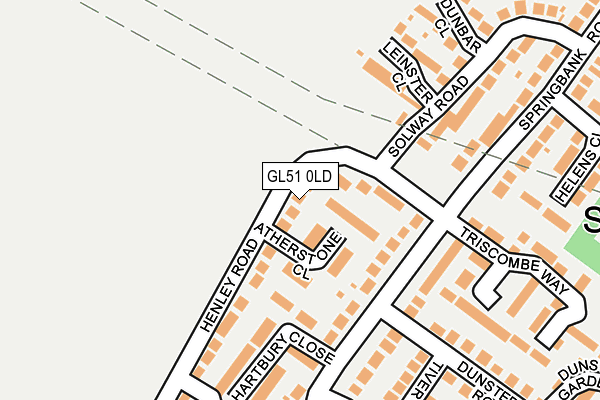 GL51 0LD map - OS OpenMap – Local (Ordnance Survey)