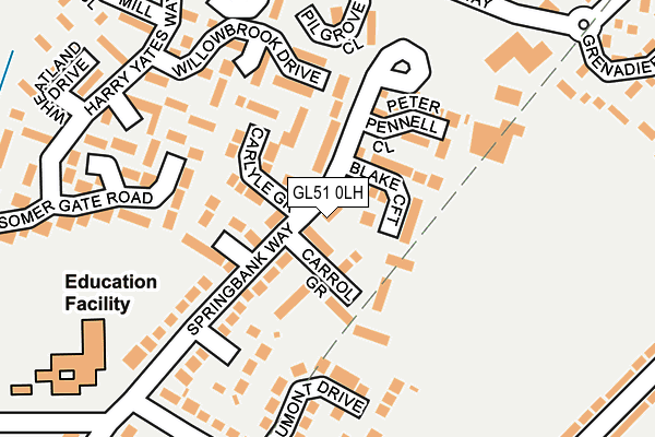 GL51 0LH map - OS OpenMap – Local (Ordnance Survey)