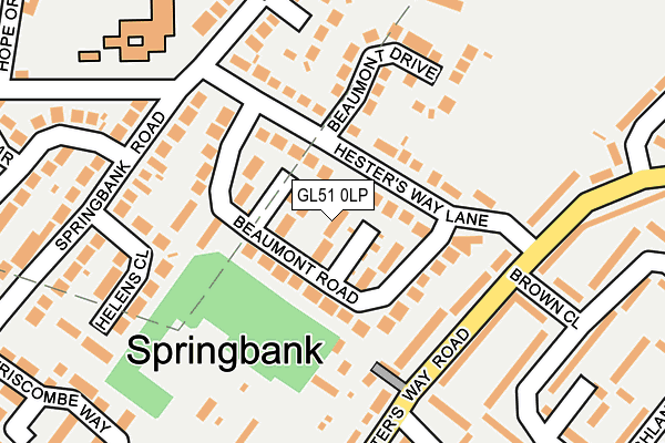 GL51 0LP map - OS OpenMap – Local (Ordnance Survey)