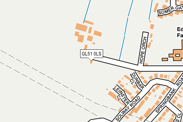 GL51 0LS map - OS OpenMap – Local (Ordnance Survey)