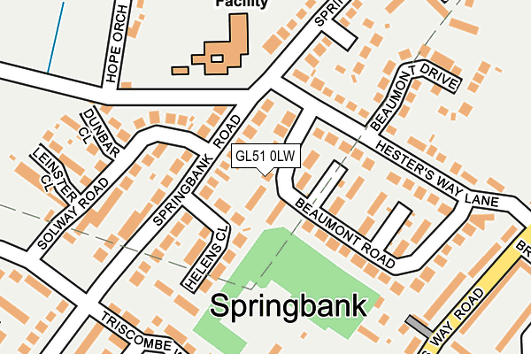 GL51 0LW map - OS OpenMap – Local (Ordnance Survey)