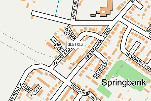 GL51 0LZ map - OS OpenMap – Local (Ordnance Survey)