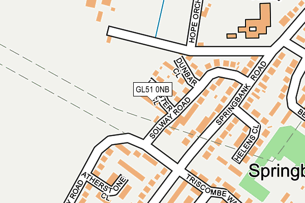 GL51 0NB map - OS OpenMap – Local (Ordnance Survey)