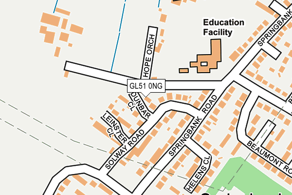 GL51 0NG map - OS OpenMap – Local (Ordnance Survey)