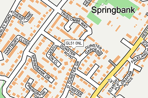 GL51 0NL map - OS OpenMap – Local (Ordnance Survey)