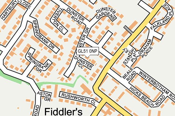 GL51 0NP map - OS OpenMap – Local (Ordnance Survey)