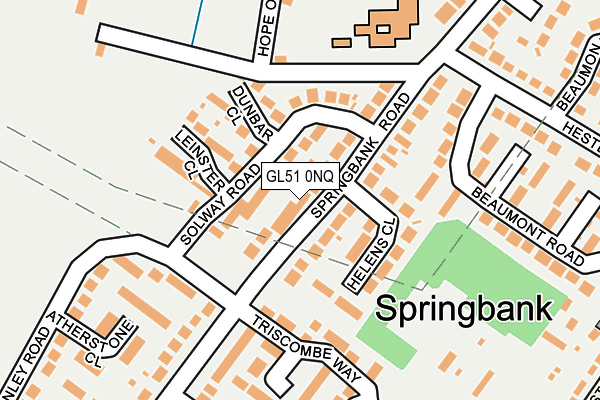GL51 0NQ map - OS OpenMap – Local (Ordnance Survey)