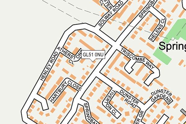 GL51 0NU map - OS OpenMap – Local (Ordnance Survey)