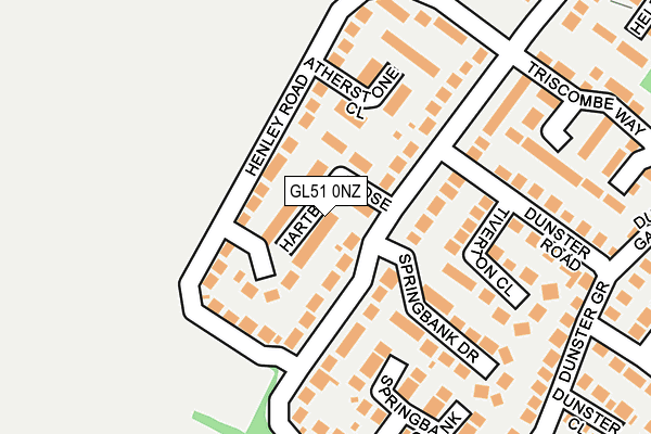 GL51 0NZ map - OS OpenMap – Local (Ordnance Survey)