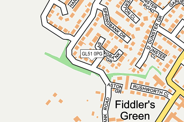 GL51 0PG map - OS OpenMap – Local (Ordnance Survey)