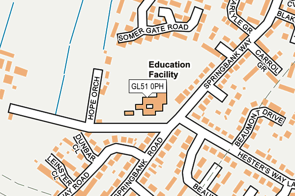 GL51 0PH map - OS OpenMap – Local (Ordnance Survey)