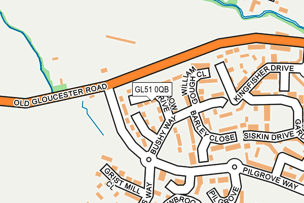 GL51 0QB map - OS OpenMap – Local (Ordnance Survey)
