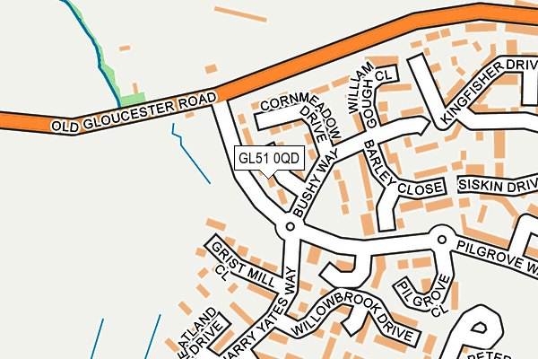 GL51 0QD map - OS OpenMap – Local (Ordnance Survey)