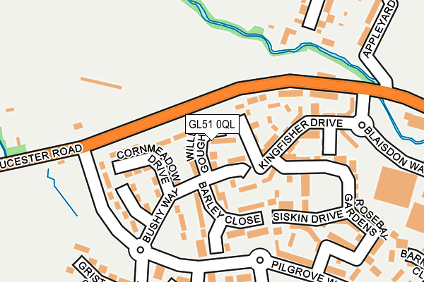 GL51 0QL map - OS OpenMap – Local (Ordnance Survey)