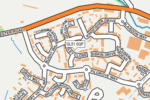 GL51 0QP map - OS OpenMap – Local (Ordnance Survey)