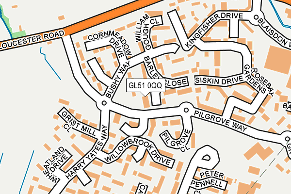GL51 0QQ map - OS OpenMap – Local (Ordnance Survey)