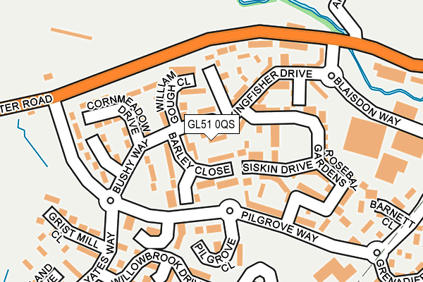 GL51 0QS map - OS OpenMap – Local (Ordnance Survey)