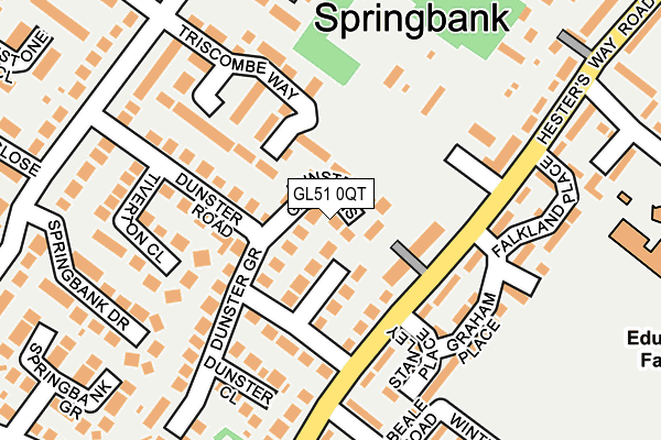 GL51 0QT map - OS OpenMap – Local (Ordnance Survey)