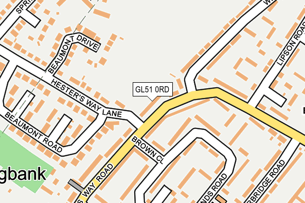 GL51 0RD map - OS OpenMap – Local (Ordnance Survey)