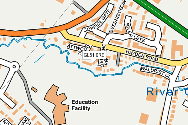 GL51 0RE map - OS OpenMap – Local (Ordnance Survey)